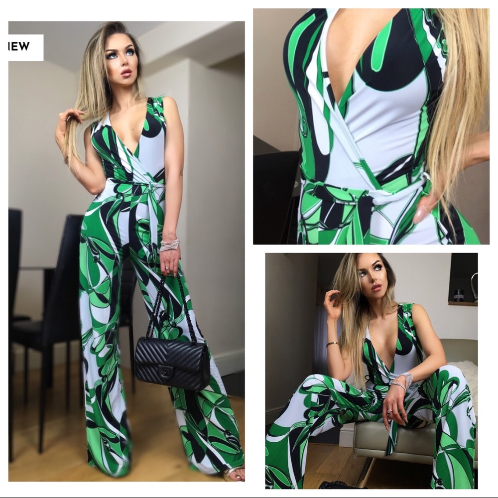 Low plunge jumpsuit